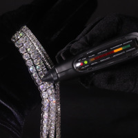 Bracelet Tennis Hiphop TELULA Nt-001 en Argent Sterling 925 Plaqué Or avec Moissanite Couleur D VVS de 3mm, 4mm, 5mm, 6mm