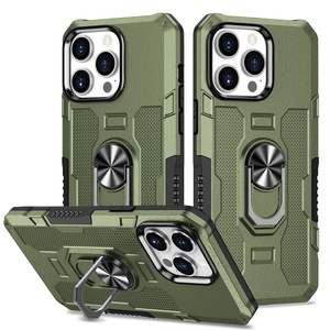 Kickstandพร้อมหมุนแหวนขาตั้งแม่เหล็กกันกระแทกนิ้วมือจับเคสโทรศัพท์สําหรับiPhone 16 15 <span class=keywords><strong>Pro</strong></span> Max Samsung Xiaomi Huawei - Product Image 1