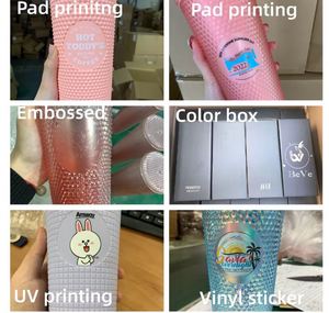 Sinh thái thân thiện sản phẩm 2024 16oz màu xách tay đôi tường nhựa Tumblers với ống hút - Product Image 6