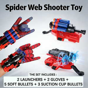 Bestseller: Set Lanciatore di Ragnatele per Bambini, Giocattoli Costume da Supereroe, Giochi di Ruolo Spider-Man - Product Image 5