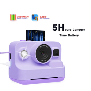 Çocuklar İçin Anında Baskı Fotoğraf Makinesi Mini Taşınabilir Termal Dijital CMOS Sensör 1080P HD 2.4 inç TFT LCD Ekran Fotoğraf Video Oyuncak Hediye - Product Image 2