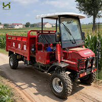 Véhicule agricole tout-terrain diesel à quatre roues, cabine ouverte, pneus larges, pompe multifonctionnelle, boîte de vitesses, moteur