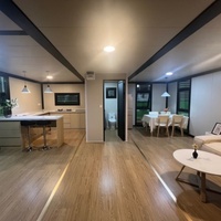 Casas Prefabricadas de 2 Dormitorios con Estructura de Acero Galvanizado y Estilo de Madera, Listas para Enviar a un Precio Más Económico