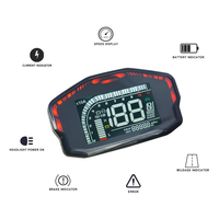 DKYS 72V/96V Versi Satu Kabel /CAN LCD DKD Speedometer Dapat Menyesuaikan Tampilan Kecepatan Secara Cerdas