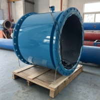 Débitmètre électromagnétique à bride pour gros tuyaux avec convertisseur séparé et câble de 10 m pour eaux usées