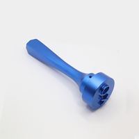 Cnc Turning AL6061 Sample Drilling Blue Anodized Turning Parts Lather Engraving Strict Tolerance Milling Parts Cnc Machining