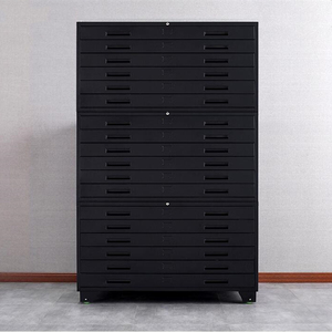 Steel Flat File Cabinet with Drawers for Home Office Workshop School Metal Plan <b>Storage</b> of Maps <b>Drawings</b> and Rental Drawers - Product Image 6