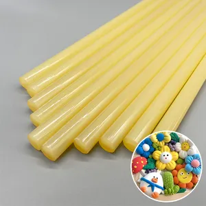 Sarı sıcak eriyik kristal sıcak erime tutkal tutkal tabancası DIY mühür için Sticks mühür mumu şeffaf tutkal silah çubukları 7mm 11mm