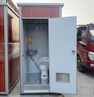 Cabine de toilettes préfabriquée portable à prix abordable, mini-abri de camping, douche, siège de toilette, toilettes à la turque, salle de bain mobile