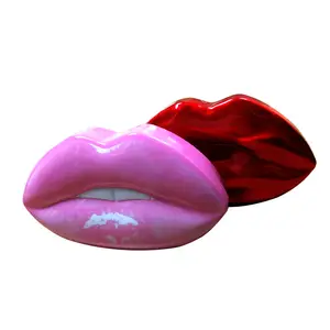 高品质唇形金属锡盒用于唇彩化妆品包装