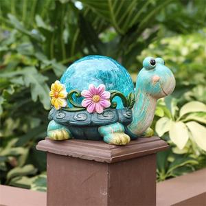 Statues de jardin solaires à LED, décorations paysagères extérieures, résine, IP55, étanches, lumières de chemin - Product Image 1