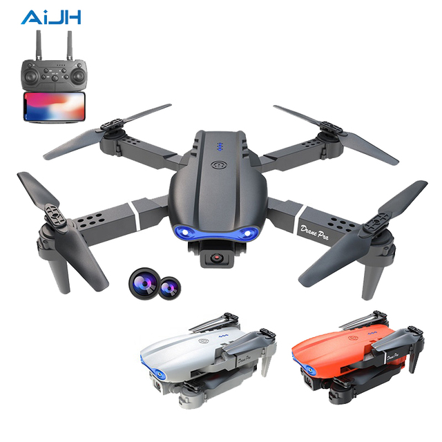 AiJH Beginner E99 Rc Quadcopter HD Dual Camera Wifi Foldable Fold Altitude Fixation Dro Cheap Rc Drone Toys