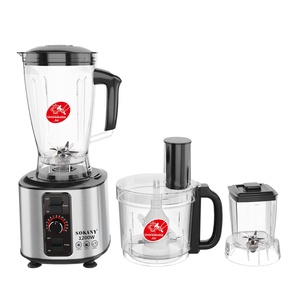 Licuadora Portátil Sokany de Acero Inoxidable de 6600W con Vasos para Llevar y Tapas con Boquilla, Tecnología de Pulso, Licuadora para Smoothies - Product Image 1