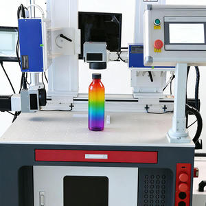 Système de marquage laser UV à deux têtes pour gravure simultanée intérieure et extérieure de matrices cosmétiques, système de traçabilité anti-contrefaçon - Product Image 2