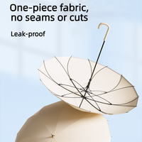 Parapluie OEM personnalisé avec logo, à ouverture automatique, poignée en J, bord festonné lotus, 16 baleines, pour femme, cadeau de marque