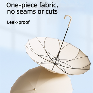 Parapluie OEM personnalisé avec logo, à ouverture automatique, poignée en J, bord festonné lotus, 16 baleines, pour femme, cadeau de marque - Product Image 5
