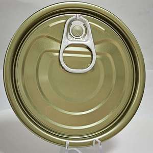 300 #   (72,9 mm) Embout facile à ouvrir en fer blanc avec revêtement blanc <span class=keywords><strong>pour</strong></span> tomates en conserve - Product Image 3