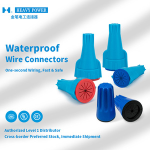 Heavy Power ABS Filled Waterproof IP65 600V <b>Wire</b> Nuts UL486G <b>Electrical</b> Connectors Direct Burial Wet/Damp Location Landscape - Product Image 1