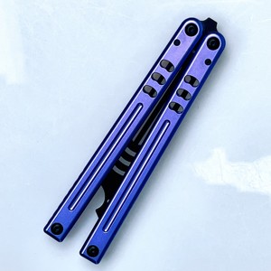 มีดคารัมบิตพับได้ ใบมีดเหล็ก 3Cr13 ปรับเปลี่ยนและเปลี่ยนใบมีดได้ ด้ามอลูมิเนียม เหมาะสำหรับการล่าสัตว์ ฝึกซ้อม และกิจกรรมกลางแจ้ง - Product Image 2