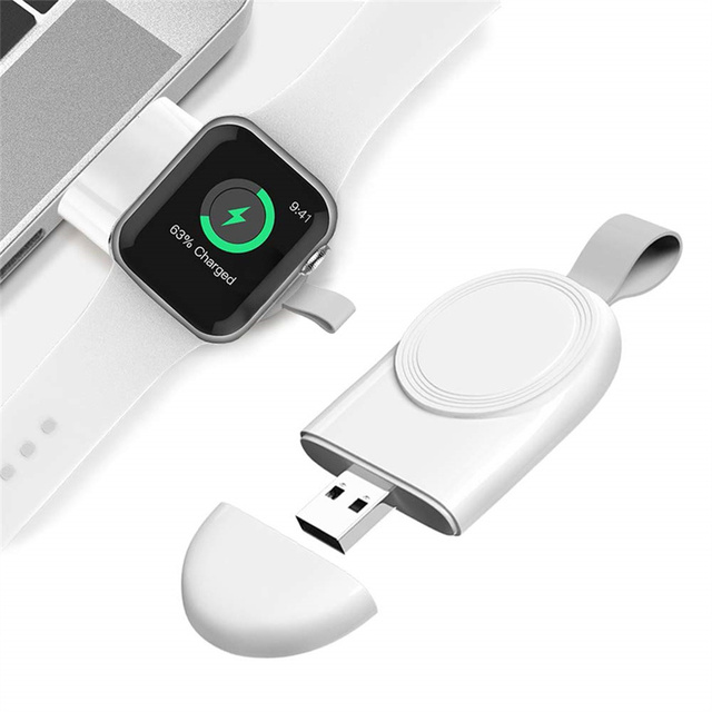 Portable Wireless Charger for IWatch 5 4 Charging Dock Station USB Charger Stand for Apple Watch Series 9 8 7 6 SE 5 4 3 2 1
