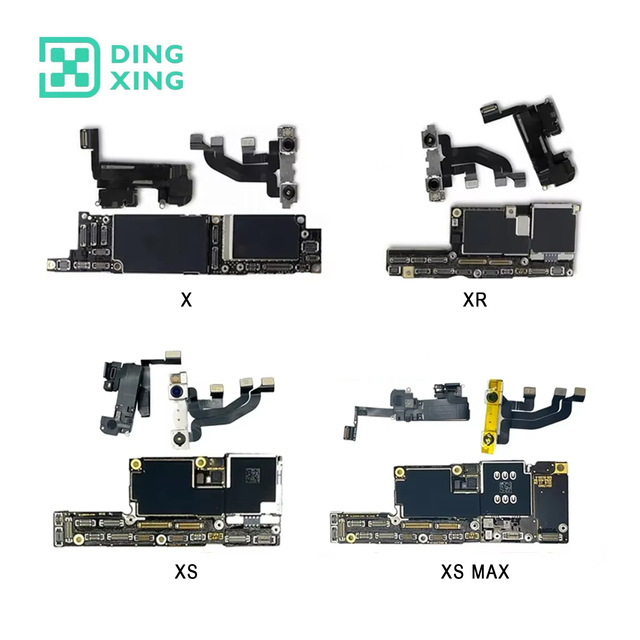 Full Working for iPhone X XR XS Max Motherboard With Face ID 64GB 128GB 256GB Logic Board 100% Original Unlocked Mainboard