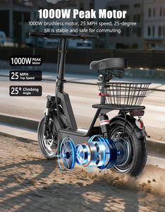 <span class=keywords><strong>Trottinette</strong></span> <span class=keywords><strong>électrique</strong></span> adulte Misodo 1000W, vitesse 20-25 MPH, autonomie 25/35 miles, siège pliable 14 pouces, grand espace <span class=keywords><strong>de</strong></span> rangement, <span class=keywords><strong>transport</strong></span> <span class=keywords><strong>de</strong></span> animaux, en alliage - Product Image 2