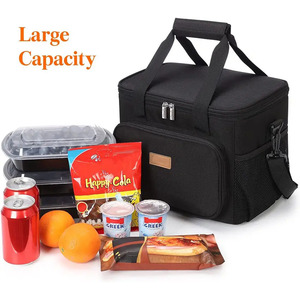Bolsa <span class=keywords><strong>de</strong></span> mano aislante para el almuerzo, bolso <span class=keywords><strong>de</strong></span> mano con correa para el hombro, para entrega <span class=keywords><strong>de</strong></span> <span class=keywords><strong>comida</strong></span>, Picnic, playa, viaje, <span class=keywords><strong>trabajo</strong></span> escolar - Product Image 2