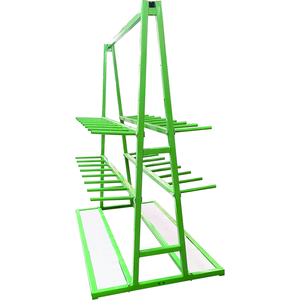 Chariot de transport polyvalent à quatre roues en acier double face pour portes et fenêtres d'atelier, robuste - Product Image 6
