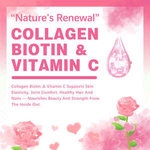 Compresse di Collagene, Biotina e Vitamina C per il Supporto di Pelle, <span class=keywords><strong>Capelli</strong></span> e Unghie |   Integratore Alimentare per la Salute di Donne, Uomini e Adulti - Product Image 5
