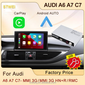 STWEI CarPlay sans fil pour Audi A7 4L A6 C7 MMI 3G HN+R 2009-2015 RMC 2012-2018 Car Play Android Auto Mirror Link Caméra de recul - Product Image 2