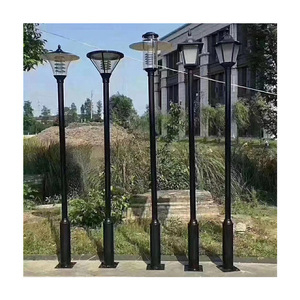 Lampadaire de jardin extérieur LED 2700K Blanc chaud doux Corps en laiton IP54 Étanche AC 220V Détecteur de mouvement Garantie 10 ans - Product Image 6