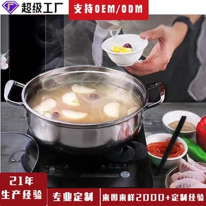 Casserole en acier inoxydable 4,1L-6L antiadhésive avec couvercle pour usage domestique - Product Image 4