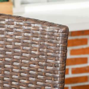 <span class=keywords><strong>Sillas</strong></span> de Ratán para Exteriores, Apilables, <span class=keywords><strong>Sillas</strong></span> de <span class=keywords><strong>Terraza</strong></span>, <span class=keywords><strong>Sillas</strong></span> de Comedor de Mimbre con Reposabrazos Acolchados Suaves y Respaldos Altos - Product Image 5