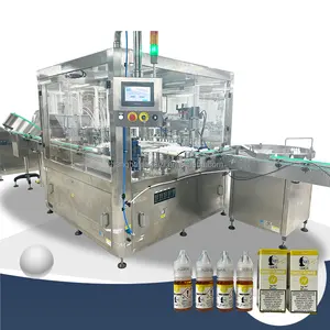 Automatic 10ml Eye Dropper Bottle Filling Machine With Servo Motor Piston Pump For Liquid Packing Line