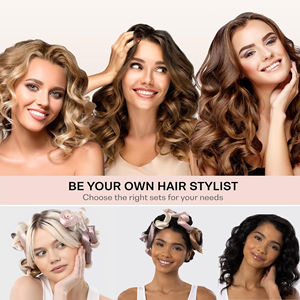 Haarrollers zonder warmte, satijn, met eigen logo, zachte stylingstaafjes voor kort & lang haar, krullen overnacht - Product Image 2