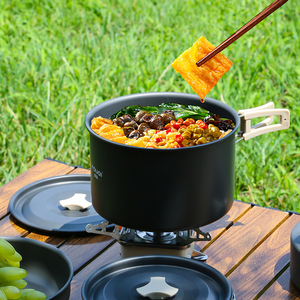 YOUQI Ustensiles de cuisine de stockage portables personnalisés en aluminium de haute qualité 3L marmite de camping bouilloire poêle à frire - Product Image 5