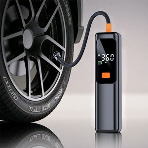 Gonfleur électrique sans fil 4000 mAh pour voitures et vélos - Manomètre de pression des pneus portable, arrêt automatique, éclairage LED, construction métallique - Product Image 2