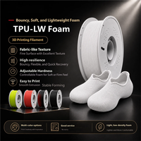 Filament d'imprimante 3D en TPU-LW 85A léger et moussé, souple, respirant et élastique pour FDM