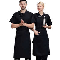 Vestes d'uniforme pour le personnel de l'hôtel restaurant le café le bar manteaux de chef manches longues pour le serveur serveuse de cuisine