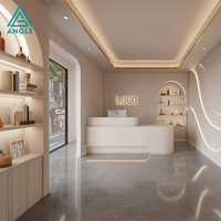 Meuble de rangement LED étanche et écologique sur mesure pour salon de beauté, présentoir OEM pour spa commercial