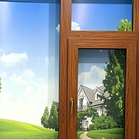 Ventana Abatible de Aleación de Aluminio Insonorizada e Impermeable con Triple Vidrio Aislante y Función Antipolvo para Uso Comercial y Residencial