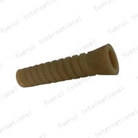 PA66 Fixation ferroviaire Isolateur de rail Cheville en plastique en nylon pour pointes à vis de chemin de fer Fournisseur de pièces ferroviaires Cheville en plastique