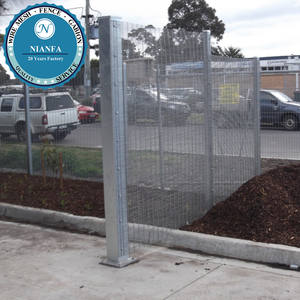 Clôture enduite de PVC de haute sécurité 358 avec treillis et porte antivol de clôture électrique à impulsion haute tension - Product Image 1