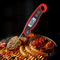 Thermomètre numérique électronique à lecture instantanée pour barbecue, cuisson, aliments et viande, avec sonde pliable et rétroéclairage LCD pour la cuisine