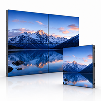 Écran mural vidéo LED rétroéclairé 4K LCD Full Array à cadre ultra-fin, écran de raccordement, Adobe RGB 98% pour salle de contrôle et de conférence