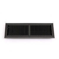Grille d'aération linéaire en fer 4*14 de haute qualité à simple déflection avec registre réglable