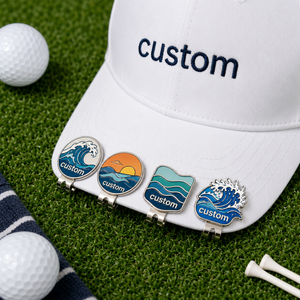 Clip de Chapeau de <span class=keywords><strong>Golf</strong></span> Personnalisé en Gros avec Logo Vague Océanique et Marqueur de Balle de <span class=keywords><strong>Golf</strong></span> Magnétique Puissant – Accessoires de <span class=keywords><strong>Golf</strong></span> de Luxe - Product Image 1