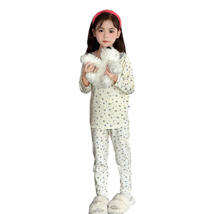 Nuevo Conjunto de Pijama para Niños Otoño/Invierno, Sin Costuras, Camiseta Interior Larga de Algodón Puro (Clase A), Absorbente de Humedad y Cálido, para Niños - Product Image 5