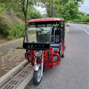 Triciclo Eléctrico de 3 Ruedas y 4 Pasajeros, Estilo 2025, 1000W, Carrocería Abierta, para <span class=keywords><strong>Taxi</strong></span>, a Bajo Precio - Product Image 2