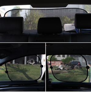 <span class=keywords><strong>Pare</strong></span>-<span class=keywords><strong>soleil</strong></span> pliable en tissu nylon pour fenêtre latérale/arrière de <span class=keywords><strong>voiture</strong></span> <span class=keywords><strong>Pare</strong></span>-<span class=keywords><strong>soleil</strong></span> en tulle noir avec <span class=keywords><strong>ventouse</strong></span> - Product Image 2